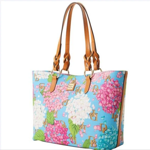 Hydrangea Monogram Nelly Tote nwt - Picture 4 of 9